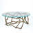 Twistwood Cocktail Table-Antique Brass