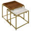 Ensemble de tables gigognes 2 pièces Daquesha