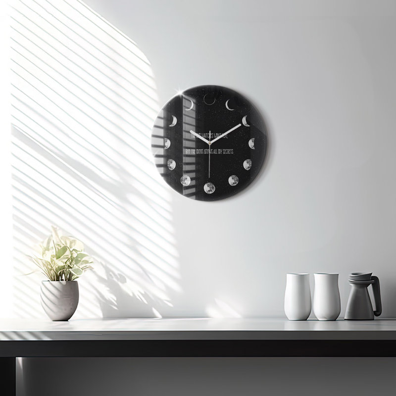 Glass Wall Clock