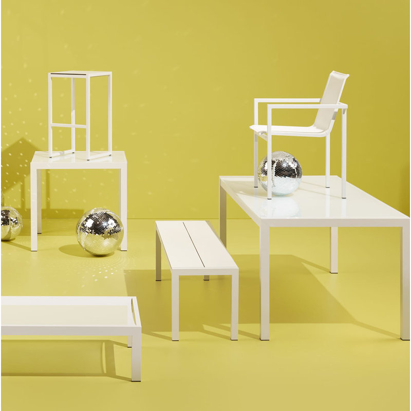 Skiff Outdoor Dining Armchair, White