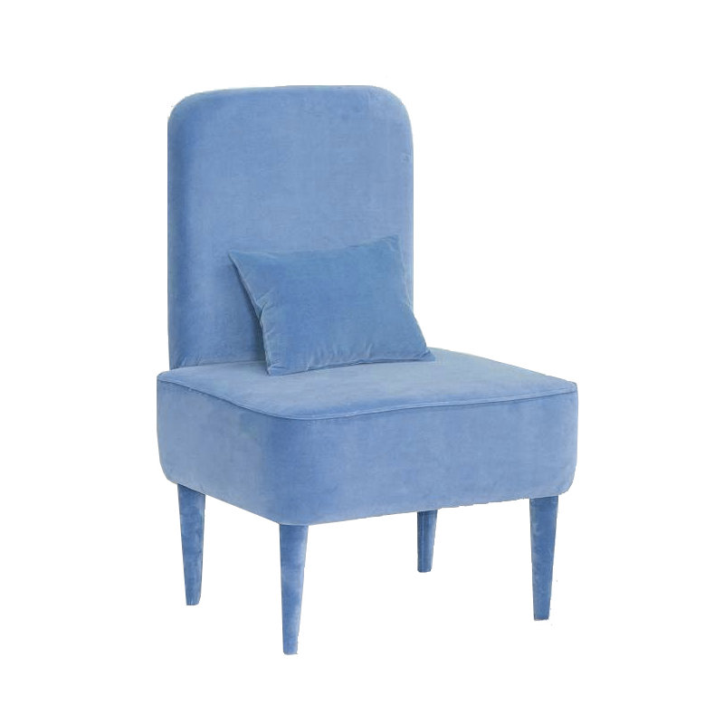 Pastel Upholstered Accent Chair, Blue