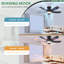 41" 5-blade Flush Mount Indoor Ceiling Fan With Light And Remote/app Control-1198048539