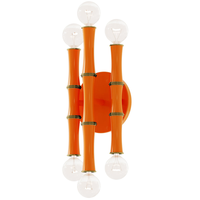 Kane Wall Sconce - Blue, Polished Nickel, Pumpkin Glazed/Modern Brass