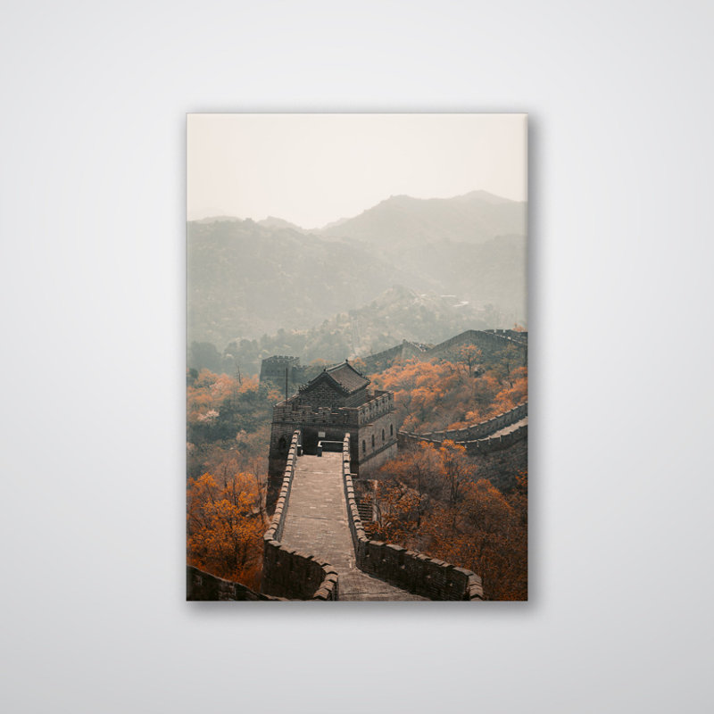 The Great Wall Print - China Landmark Wall Art - Historic Wall Landscape Canvas Poster - Ancient Wonder of the World Artwork - Travel Asia Decor - Cultural Heritage Wall Hanging - Modern Home Decoration Art Print.