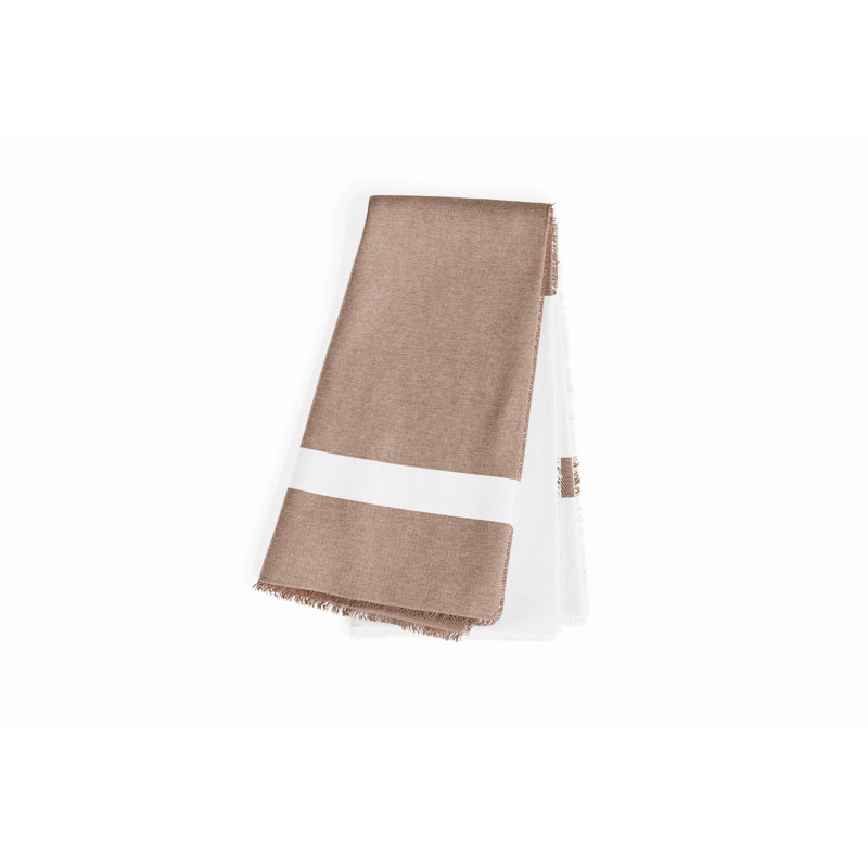 Bug Shield Outdoor Throw Blanket, Sierra Orange Colorblock Striped, 50" W x 60" L