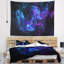 Tapisserie chaotique bleu Abstract-28503698