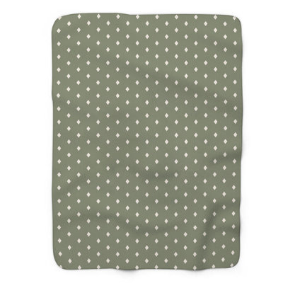 Couverture à motif sherpa gris 1 pièce