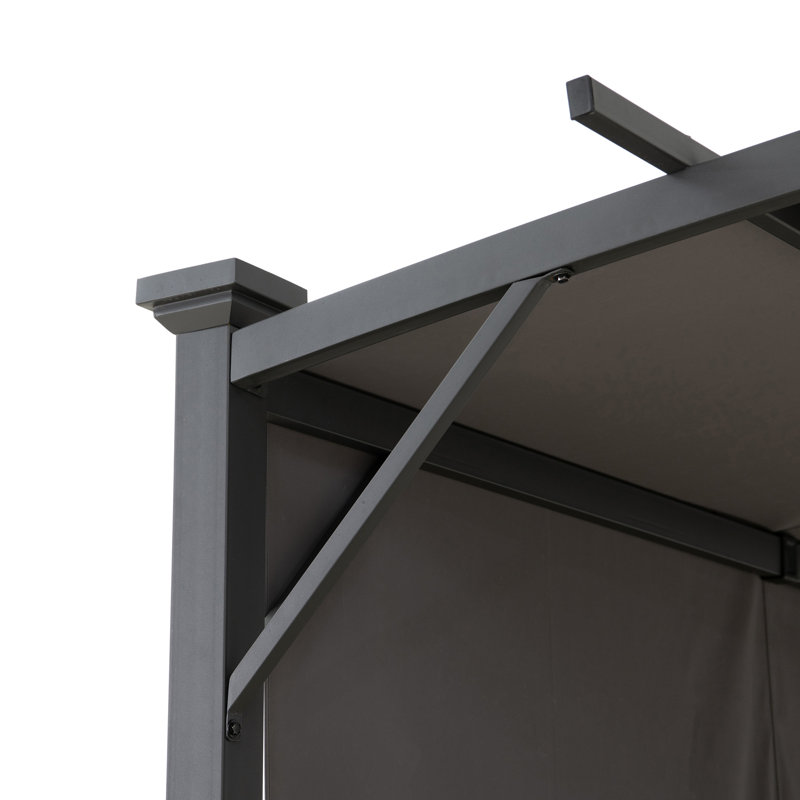Fabric Whirlpool Pergola TITOV - 270cm x 300cm, grey