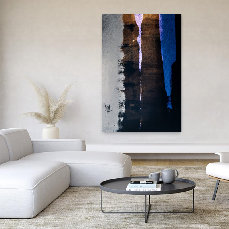Art contemporain contemporain abstrait, H 60 po x l 40 po