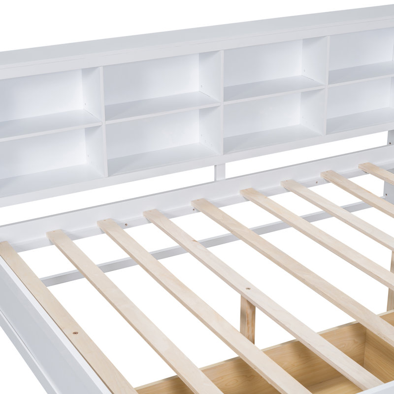 Lit de jour en bois double avec 2 tiroirs, lit de jour avec tablette de rangement et ports de chargement USB