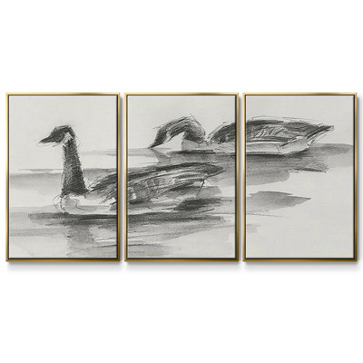 Étude d'oies II 3 pièces