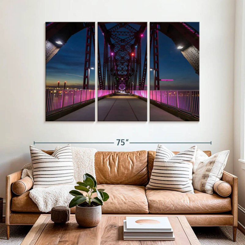 Rorry Big Four Bridge At Night, 42" H x 65" W