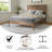 Eymen Modern Solid Wood Platform Bed with Wooden Slats and Headboard-87920011-87920007