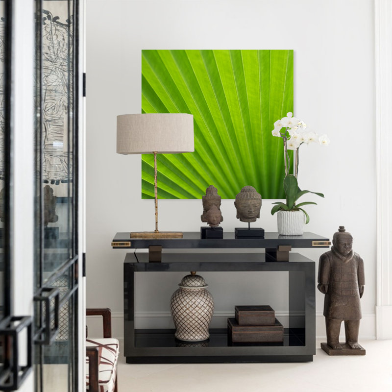 Palmier vert ! photographie non encadrée par decorumby, H 56 po x l 56 po x P 1 po, Aluminium