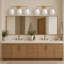 Luminaire pour meuble-lavabo de ferme à 3 lumières Berlyn