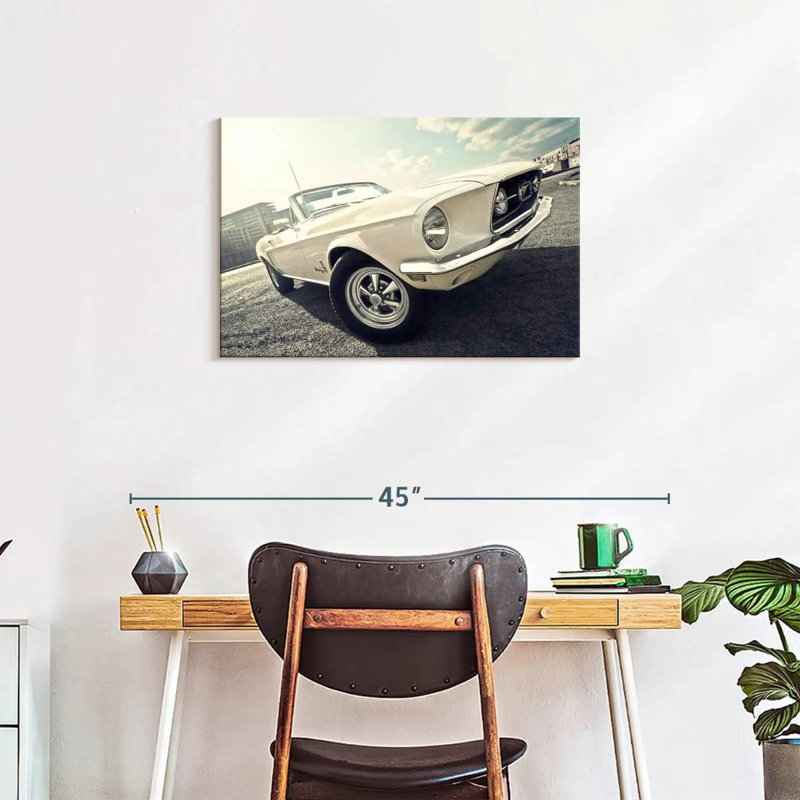 Voiture décapotable Ford Mustang de 1968, H 20 po x l 30 po