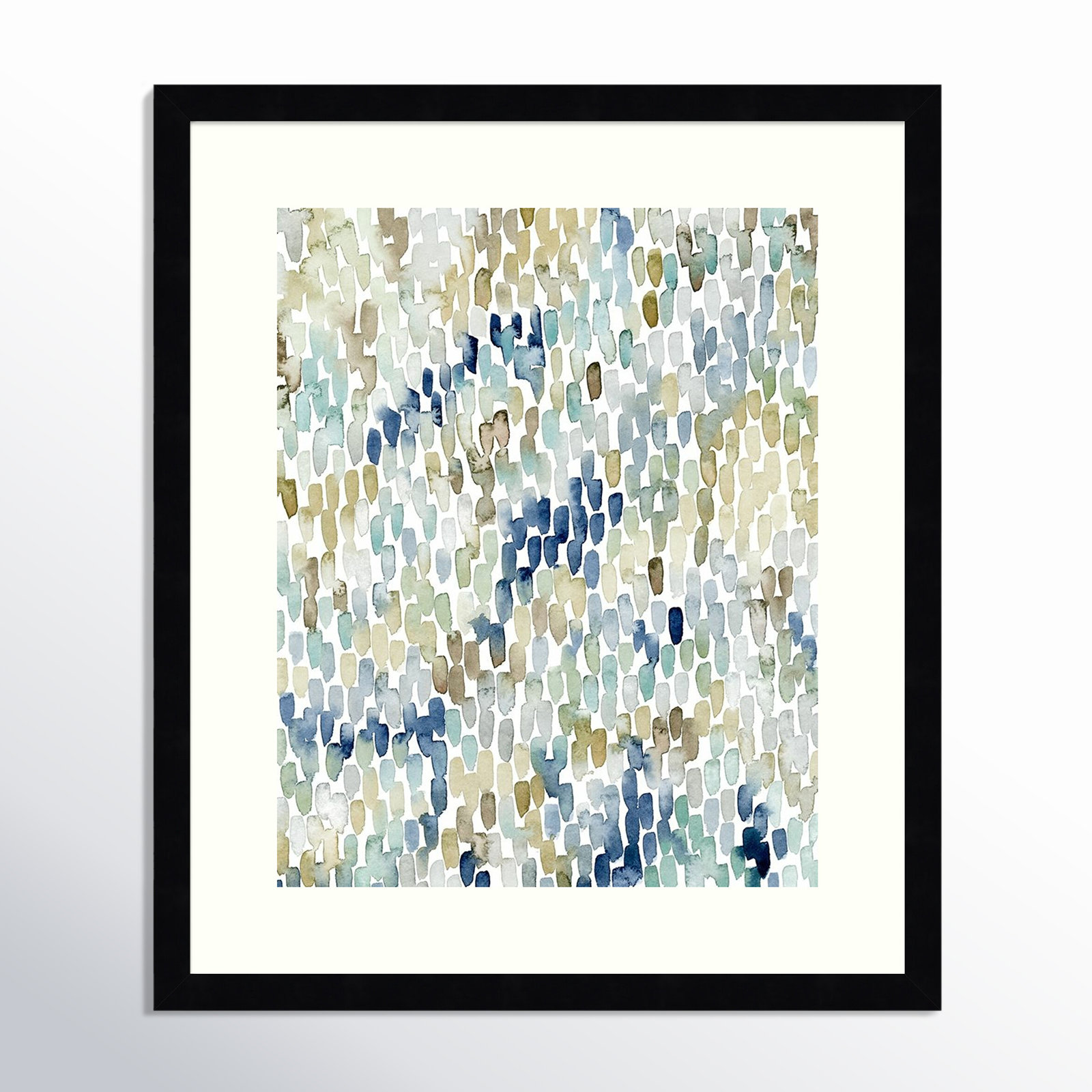 River Wavelets I by Grace Popp, Black Framed Paper, 20" H x 17" W