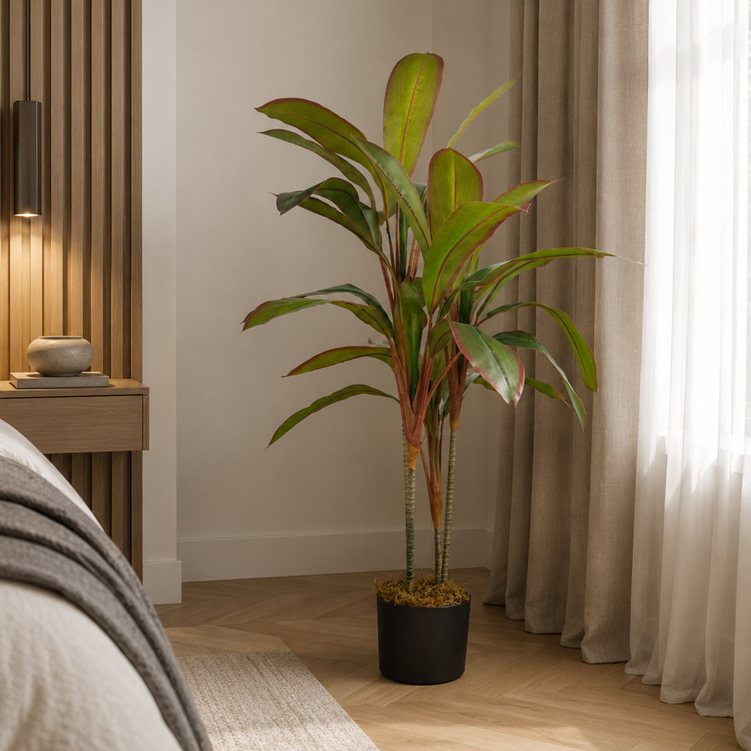 90 cm H Faux Palm and Foliage Plant in Plastic Pot Liner