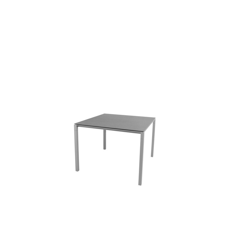 Outdoor Dining Table, Basalt, Light Gray