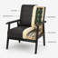 Chaise d'appoint rembourrée Bridgeview-1459021947