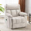 Fauteuil inclinable de massage pivotant surdimensionné avec chaleur et vibration-834789659