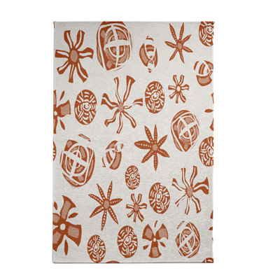 Alcesta Floral Orange Area Rug