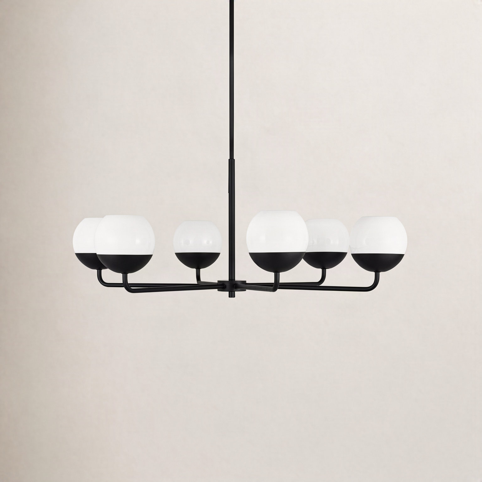 Avoca 6-Light Chandelier, Midnight Black