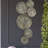 Abstract Gold Metal Wall Sculpture, 35.5"