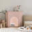 Pink Manufactured Wood Electric Fireplace