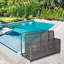 Rangement flottant près de la piscine, rangement extérieur, panier de rangement flottant côté piscine, boîte de rangement, panier de piscine extérieur-104276182