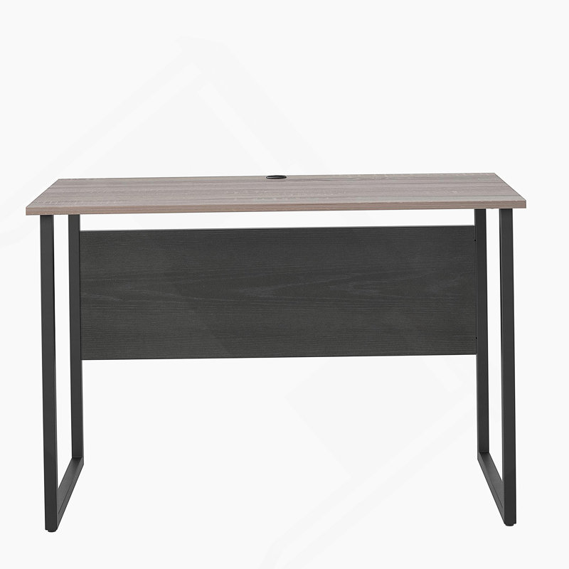 Writing Desk With Metal Legs, Wood