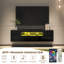 Ronneisha High Gloss TV Stand for TVs up to 65" with LED Lights & Storage-132915564