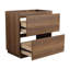 Meuble-lavabo de salle de bain 30 po sans lavabo, meuble-lavabo de salle de bain encastré moderne avec double tiroir, meuble-lavabo sur pied autoportant, bois d'ingénierie, brun-775796827