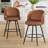26" H Swivel Counter Stool with Metal Frame-646976536-647515489