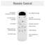 Ventilateurs de plafond de 42 pouces avec lumière DEL 22 W et télécommande 6 moteurs à courant continu réversible blanc pour chambre à coucher
