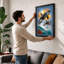 Whales at Sunrise Coastal 1 Piece Single Picture Frame Wall Art-136645764-136645771