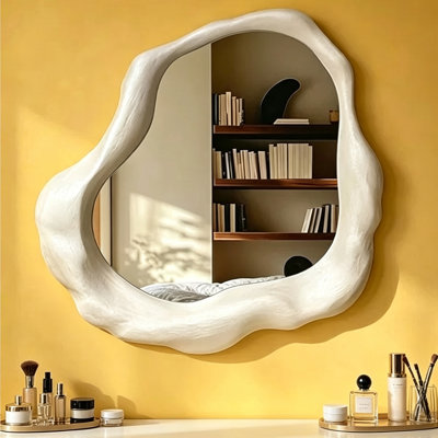 Miroir mural asymétrique en panneau de fibres à densité moyenne