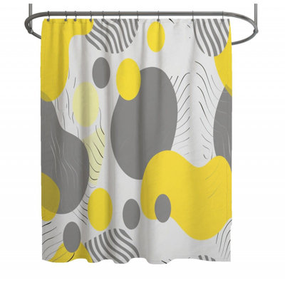 Rideau de douche abstrait - Art Bathroom Decor_12511