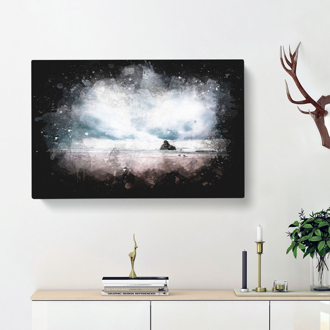 Beach In Sopelana Spain - Wrapped Canvas