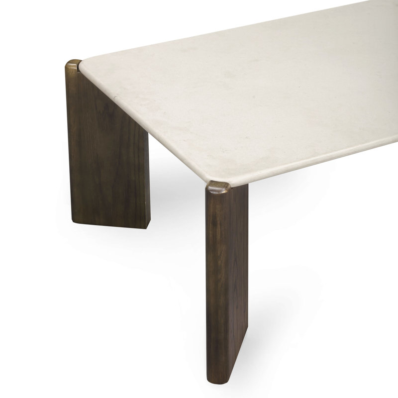 Restis Cream Quartz Rectangular Coffee Table