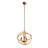 3- Light Farmhouse Chandelier, Rope Chandelier Globe Hanging Light Fixture With With Adjustable Chain For Kitchen Dining Room Foyer Entryway, Bulb Not Included