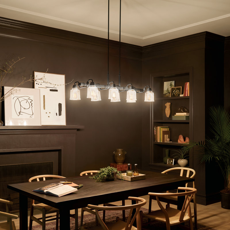 Aneris 8 - Light Shaded Pendant, Black