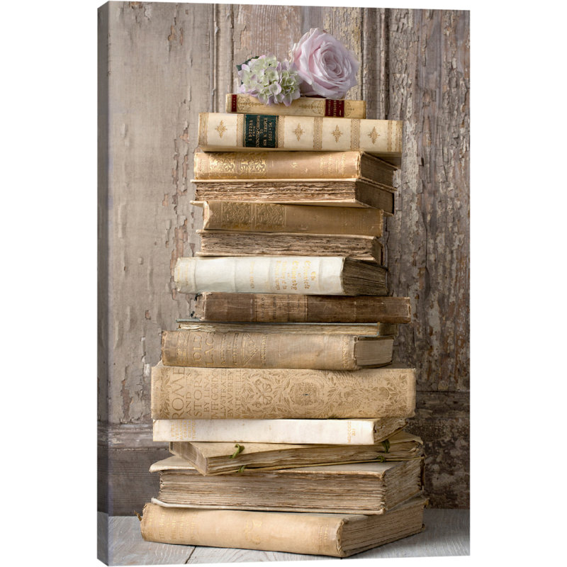 « Livres l » impression sur toile, 12" H x 8" L x 0.75" D