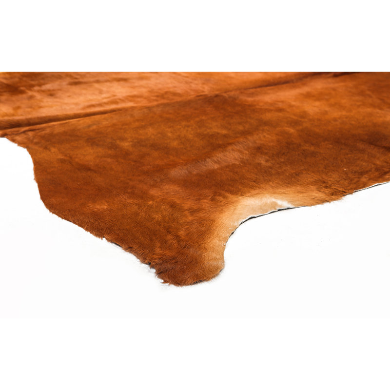 Myrtletown Animal Print Cowhide Flatweave 2cm X 1.75cm Area Rug