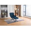 Watseka Velvet Swivel Armchair with Footstool-602351747
