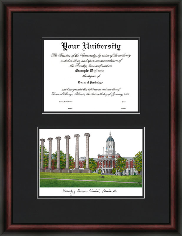 Cadre à diplôme tigers diplomate missouri NCAA
