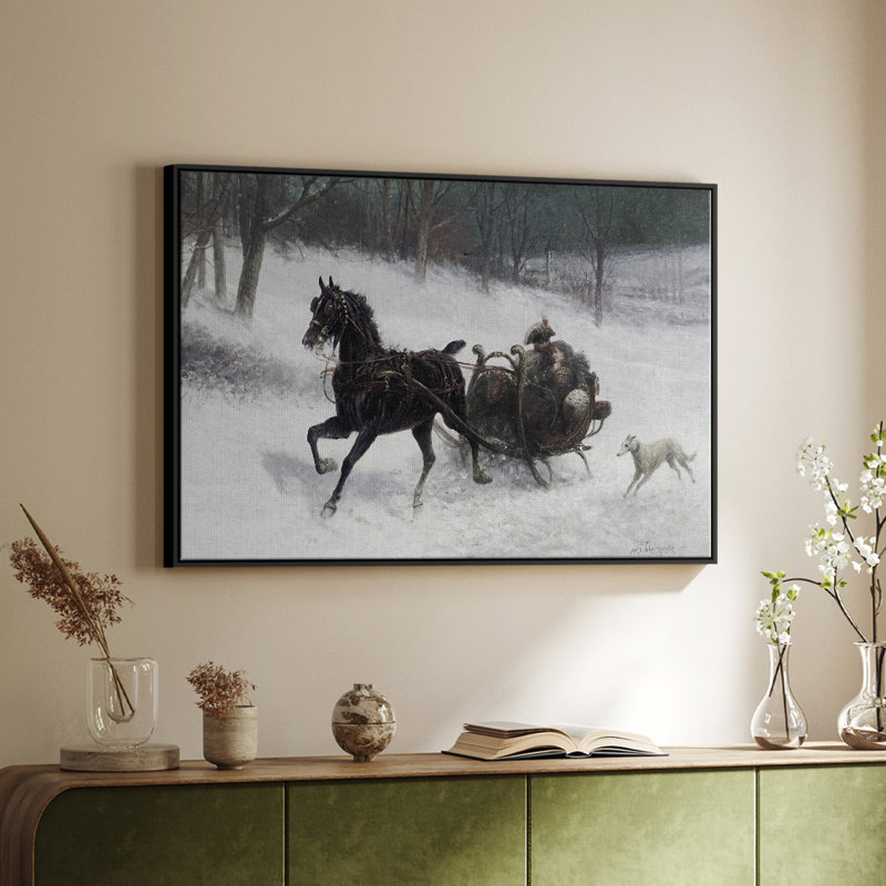 "Vintage Animal - XXIV" sur toile, H 25 po x l 37 po x P 2 po, Toile avec cadre flottant noir