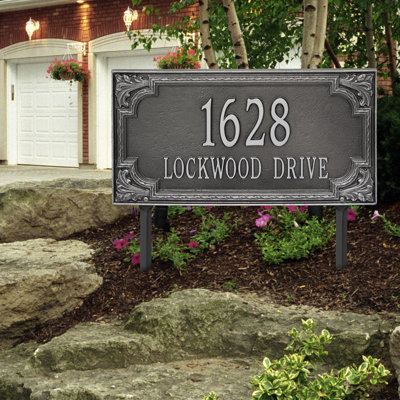 Signature Series 2-Line Lawn Address Sign