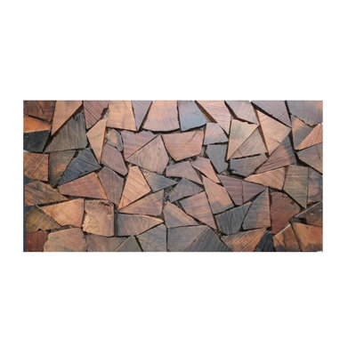 Halwarth 30 cm x 30 cm Wood Look Tile in Brown