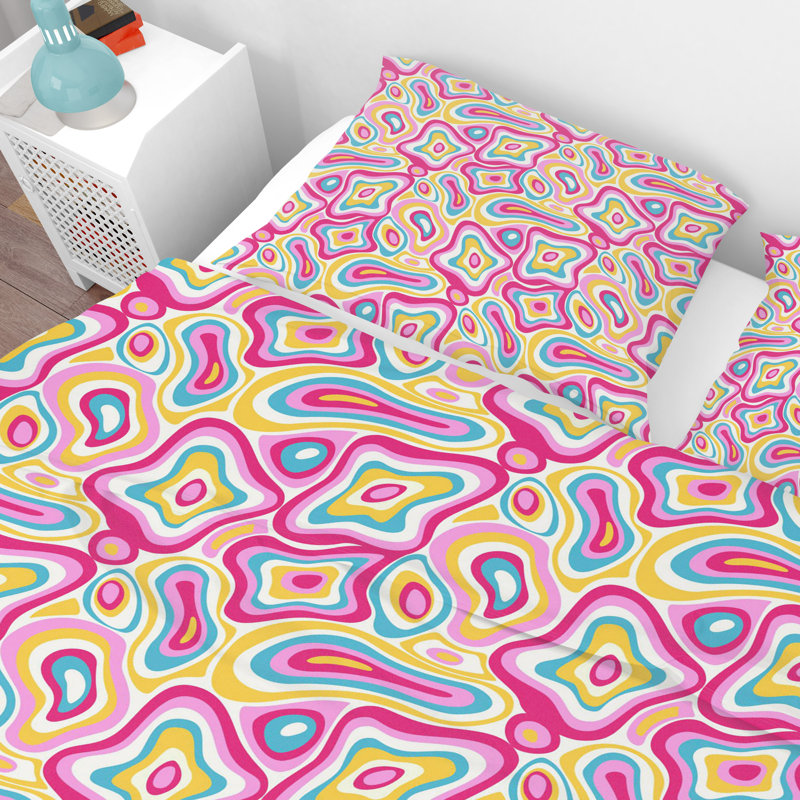 Abstract Duvet Cover, King Duvet Cover + 2 King Pillowcases